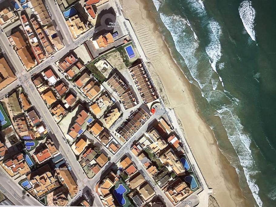 Beachfront House, Valencia, Wifi, Paddle Surf Board, Incredible Views Sueca Eksteriør billede