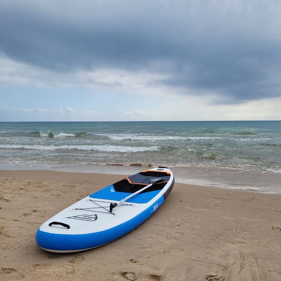 Beachfront House, Valencia, Wifi, Paddle Surf Board, Incredible Views Sueca Eksteriør billede